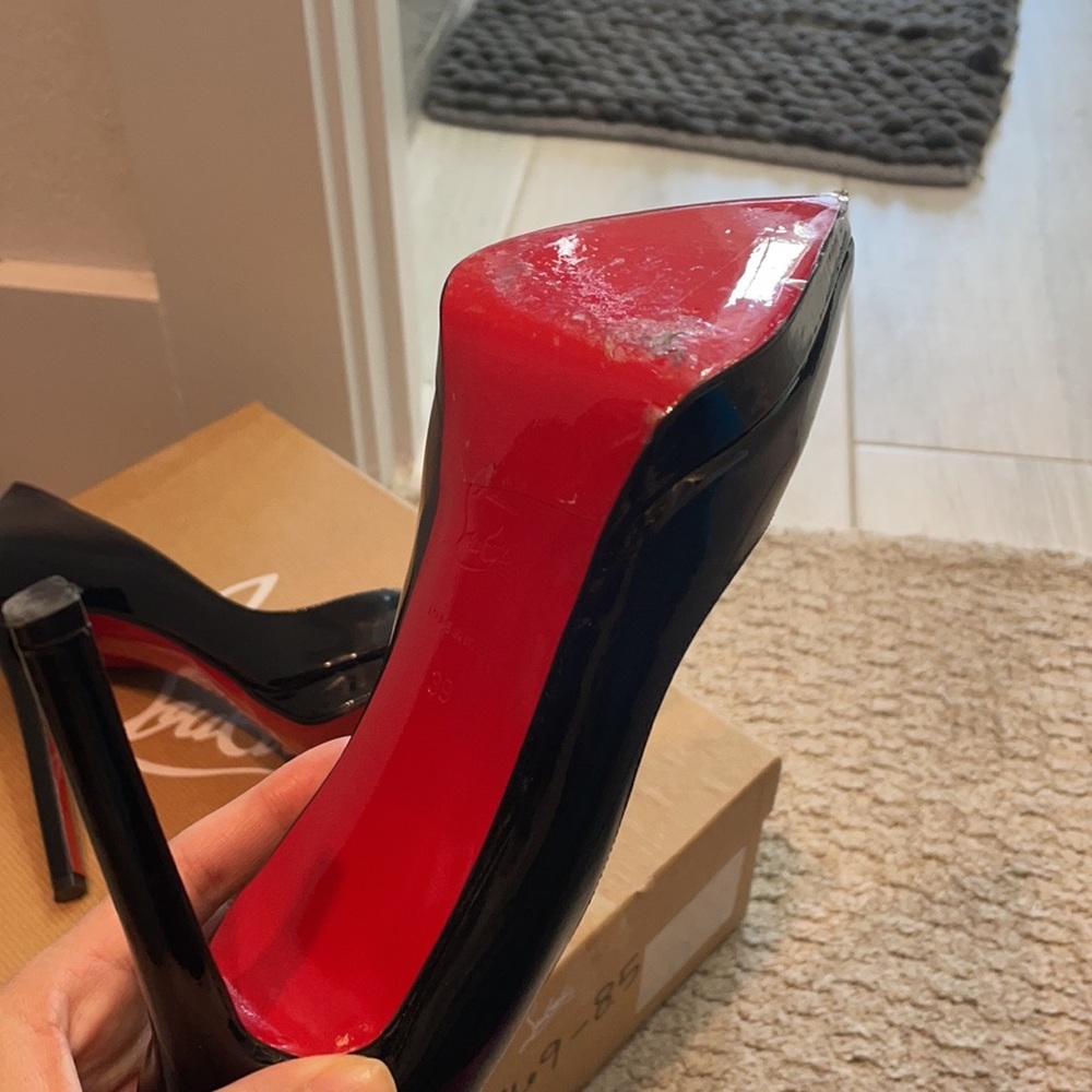 Black Patent Louboutins - Picture 7 of 13